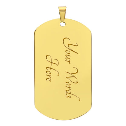 My Badass Granddaughter - Dog Tag Necklace