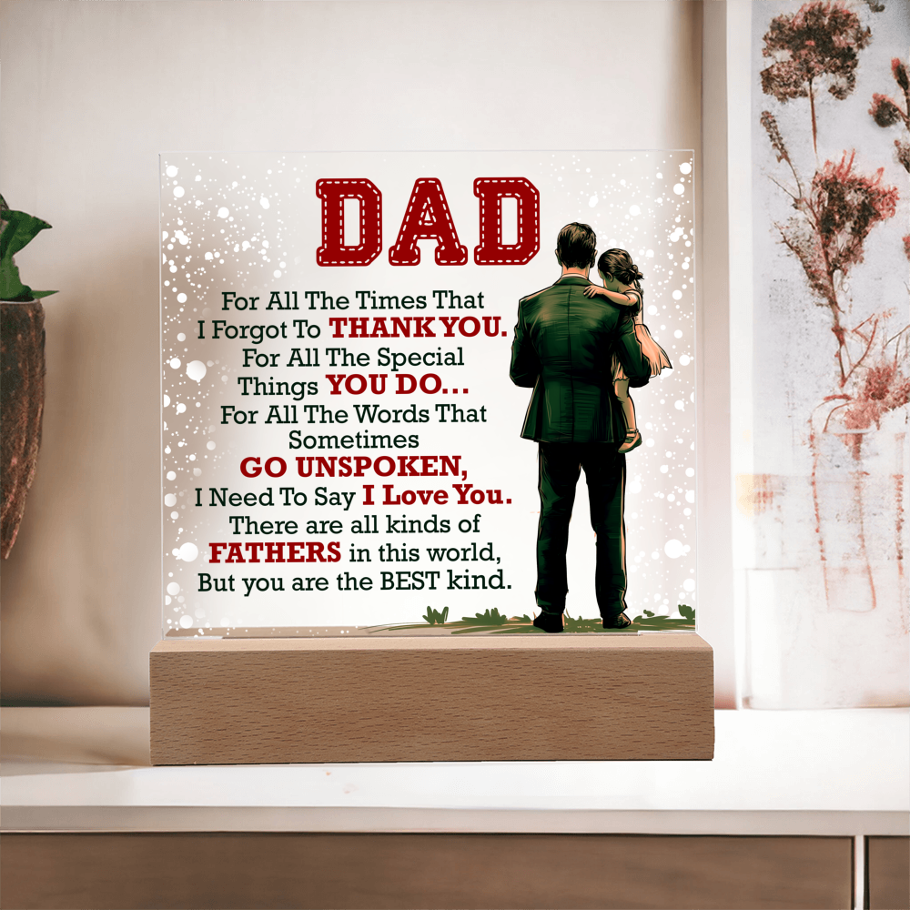 Thank You Dad - Acrylic Square